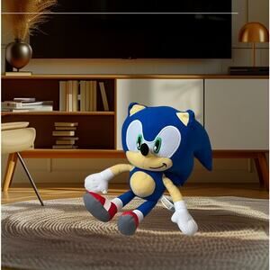 Sonic Hedgehog 12 Inch Plush Doll Stuffed Animal Toy Authentic SEGA
